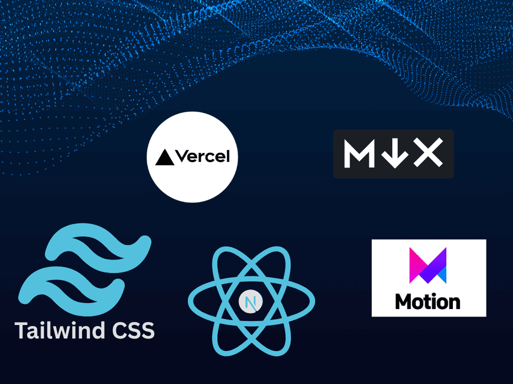 Image of the Tech Stack: Next.js, Tailwind CSS, Vercel, Framer Motion