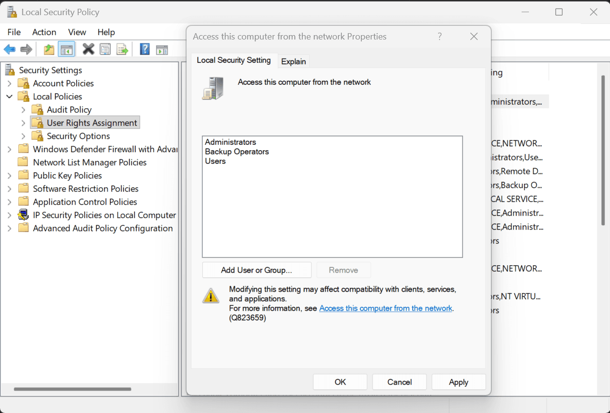 Securing Local Network Access