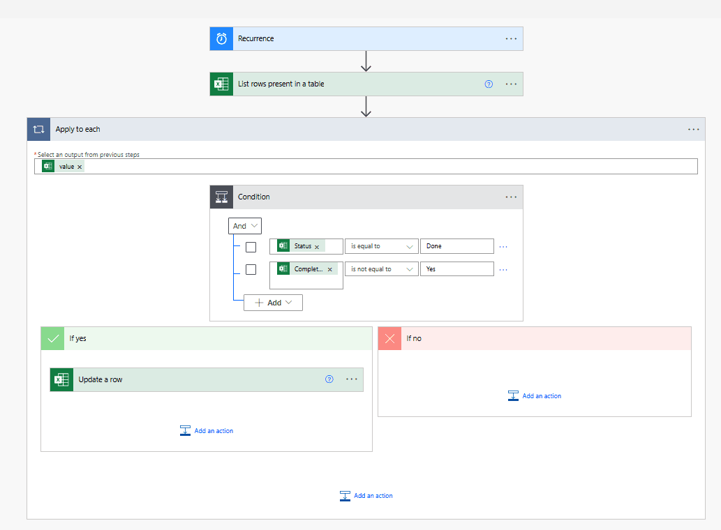Power Automate Flow Screenshot