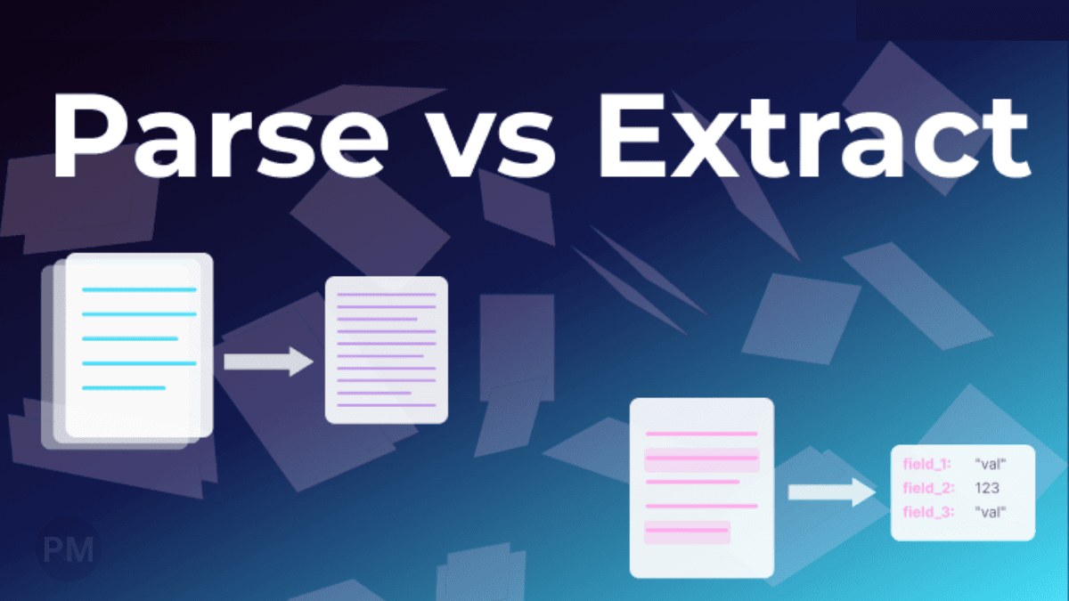 The Difference Between Document Parsing and Data Extraction cover image
