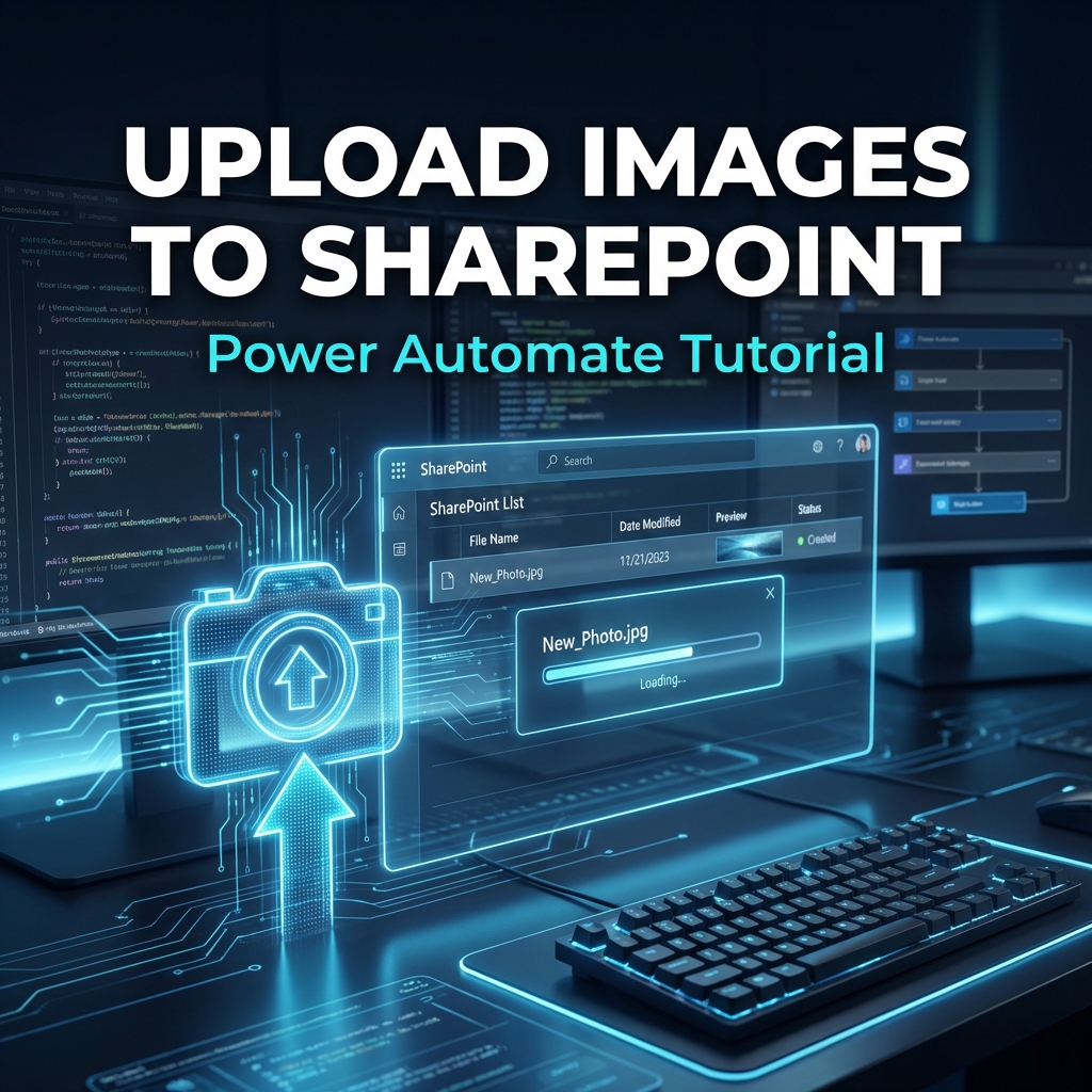 How to upload images to a SharePoint list using Power Automate (Image ...